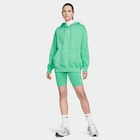 Nike Sportswear Women's Essential Mid-Rise Bike Shorts Spring Green / White