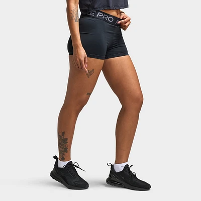 Nike Pro Women's 3" Shorts Black / Grey