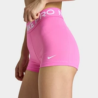 Nike Pro Women's 365 Shorts 3" Playful Pink / White