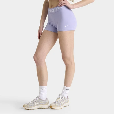 Nike Pro Women's 3" Shorts Lilac Ice / White