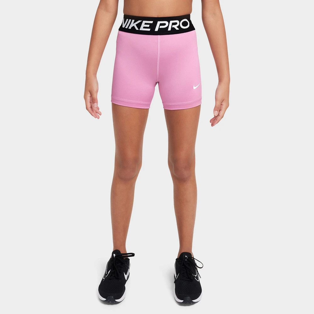 Nike Pro Girls' Shorts Magic Flamingo / White