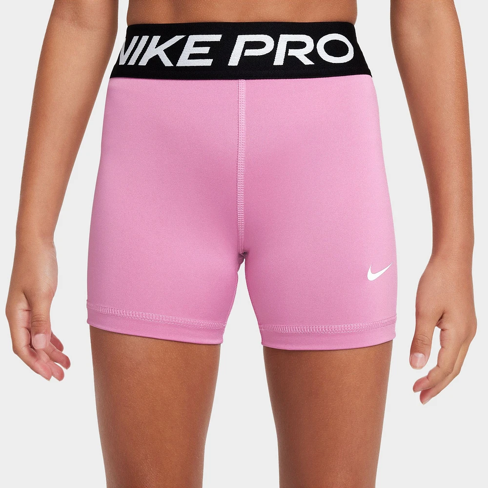 Nike Pro Girls' Shorts Magic Flamingo / White