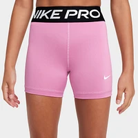 Nike Pro Girls' Shorts Magic Flamingo / White