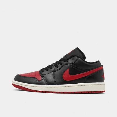 Jordan Women's 1 Low Black / Gym Red - Sail
