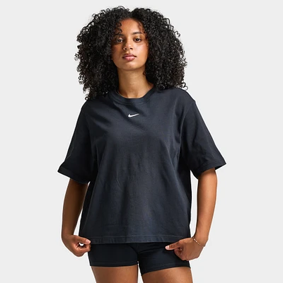 Nike Sportswear Women's Essentials Boxy T-shirt Black / White