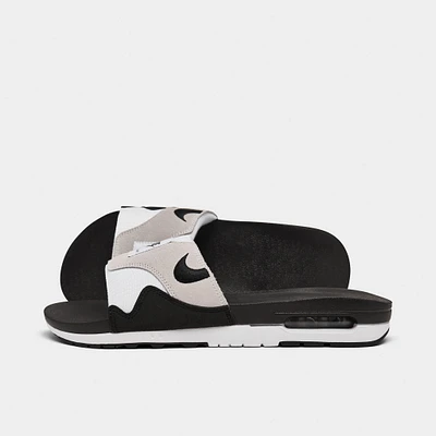 Nike Air Max 1 Slide White / Black - Neutral Grey