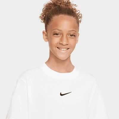 Nike Junior GIrls' Essential Boxy T-shirt / White