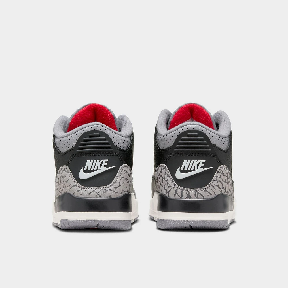 Jordan 3 Retro PS Black / Fire Red - Cement Grey