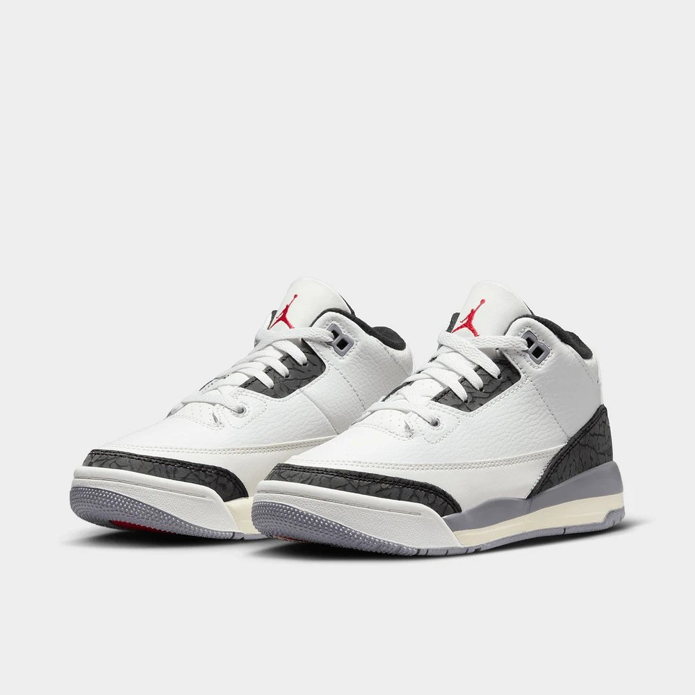 Jordan 3 Retro PS Summit White / Fire Red - Cement Grey