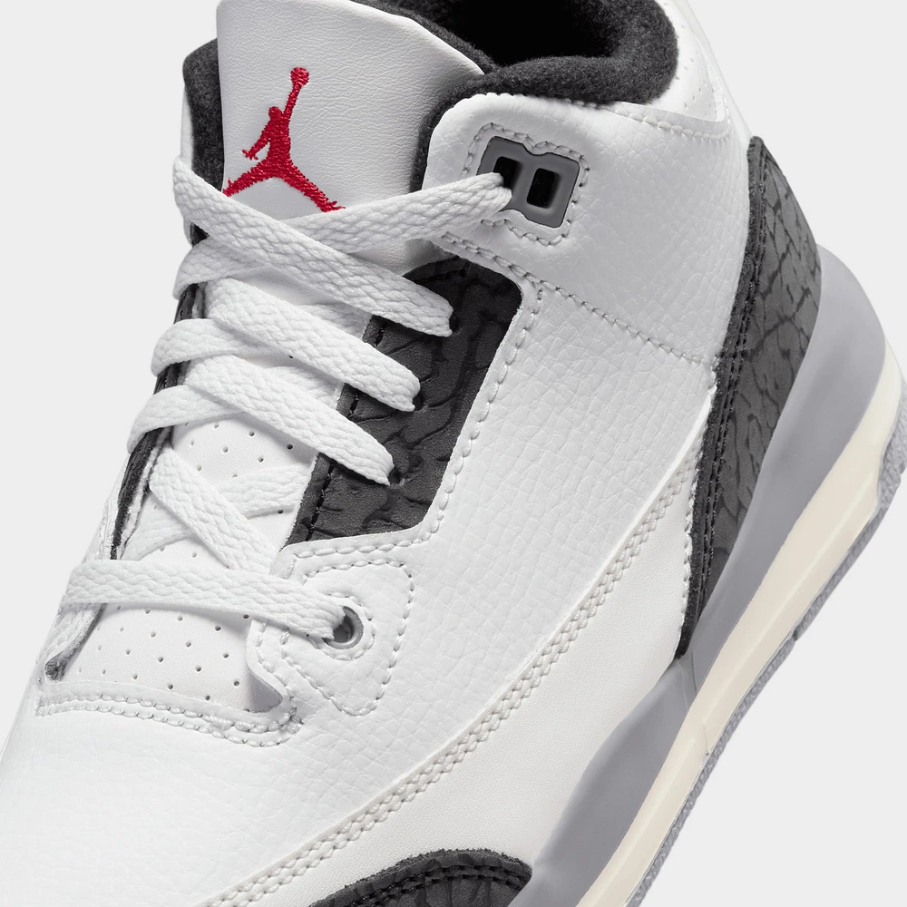 Jordan 3 Retro PS Summit White / Fire Red - Cement Grey