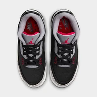 Jordan 3 Retro GS Black / Fire Red - Cement Grey