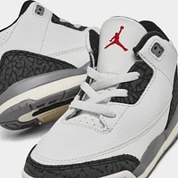 Jordan 3 Retro TD Summit White / Fire Red - Cement Grey
