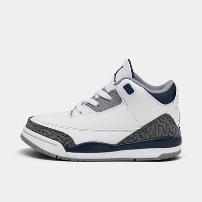 Jordan 3 Retro TD White / Midnight Navy - Cement Grey