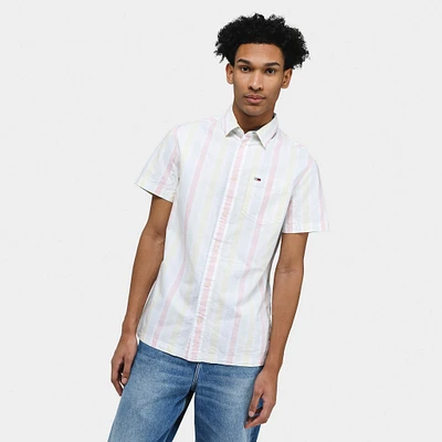 Tommy Jeans Mixed Stripe Classic Shirt / White Multi