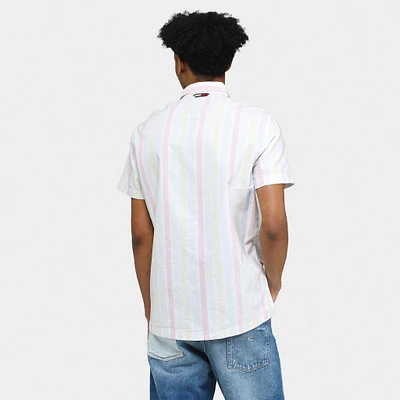 Tommy Jeans Mixed Stripe Classic Shirt / White Multi