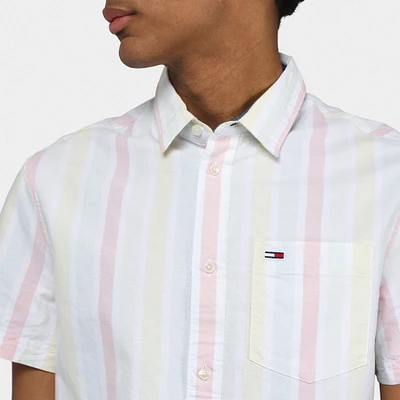 Tommy Jeans Mixed Stripe Classic Shirt / White Multi