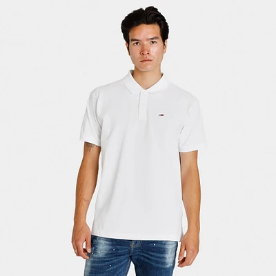 Tommy Jeans Relaxed Fit Polo Shirt White / Black