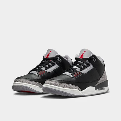 Jordan 3 Retro Black / Fire Red - Cement Grey