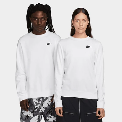 Nike Sportswear Women's Club Fleece Crewneck White / Black