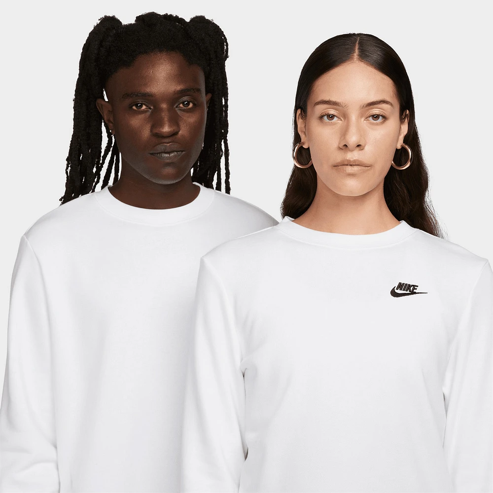Nike Sportswear Women's Club Fleece Crewneck White / Black