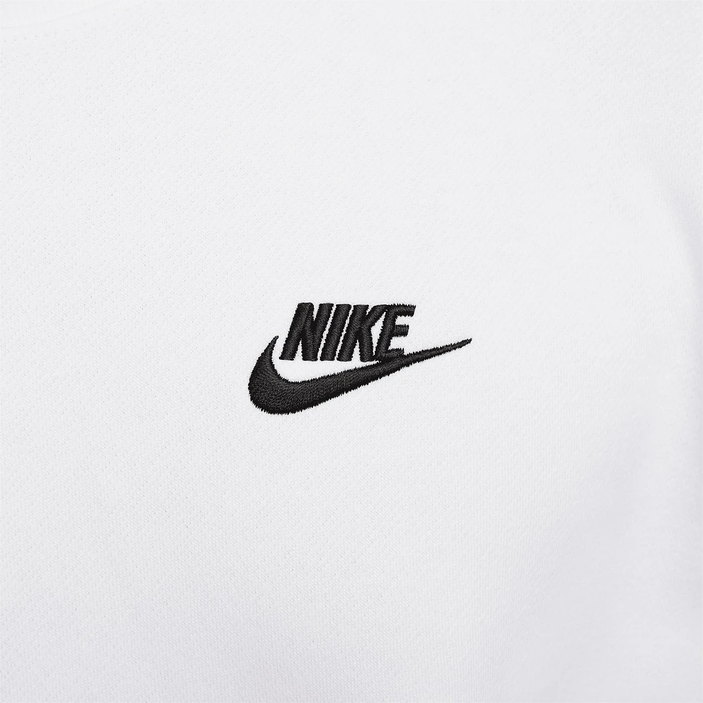 Nike Sportswear Women's Club Fleece Crewneck White / Black