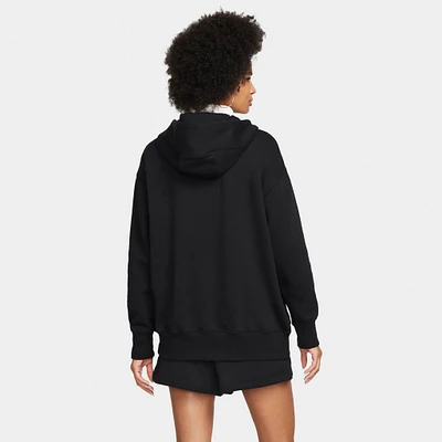 Nike Sportswear Women's Phoenix Fleece Oversized Full Zip Hoodie Black / Sail