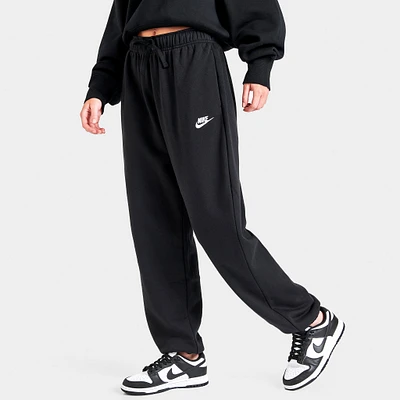 Nike Sportswear Women's Club Fleece Mid-Rise Oversized Sweatpants Black / White