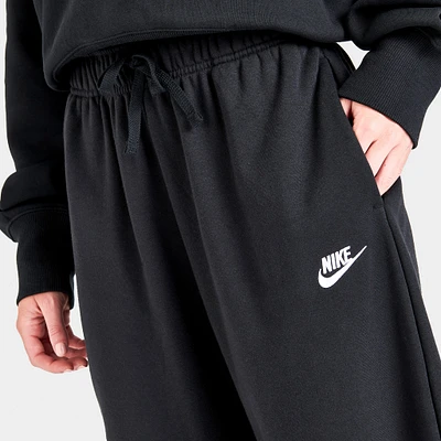 Nike Sportswear Women's Club Fleece Mid-Rise Oversized Sweatpants Black / White