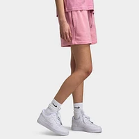 Nike Sportswear Club Fleece Women's Mid Rise Shorts Elemental Pink / Heather - White