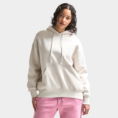 Nike Sportswear Women's Phoenix Fleece Oversized Pullover Hoodie Light Orewood Brown /  Sail