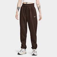 Nike Women’s Phoenix Fleece High-Waisted Pants Baroque Brown / Sail