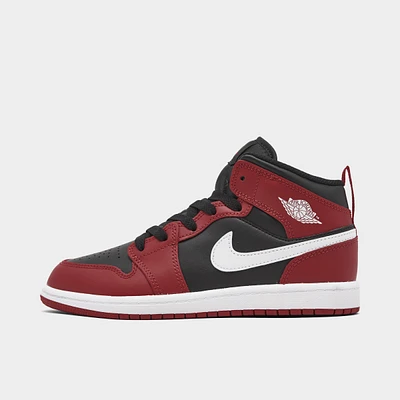 Jordan 1 Mid PS Black / White - Gym Red