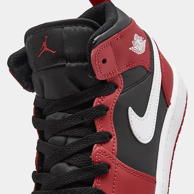 Jordan 1 Mid PS Black / White - Gym Red