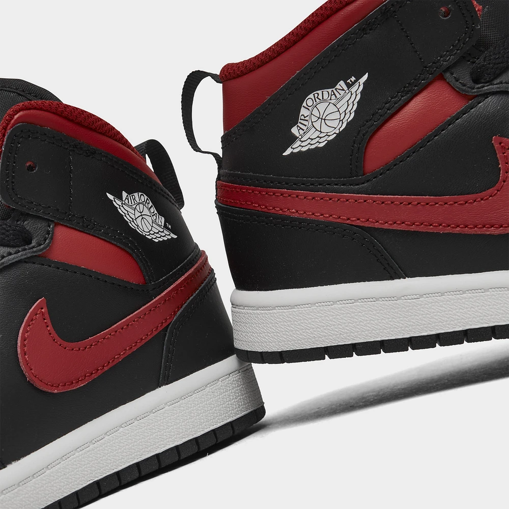 Jordan 1 Mid PS Black / Varsity Red - Summit White