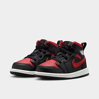 Jordan 1 Mid TD Black / Varsity Red - Summit White