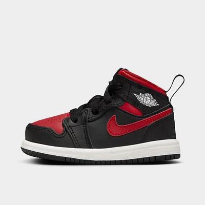 Jordan 1 Mid TD Black / Varsity Red - Summit White