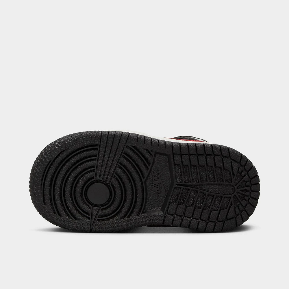 Jordan 1 Mid TD Black / Varsity Red - Summit White