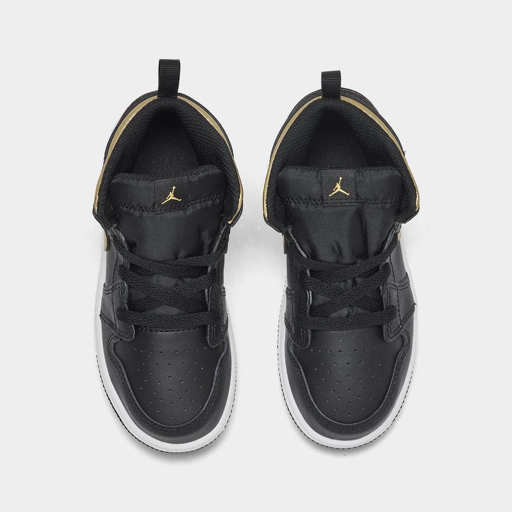 Jordan 1 Mid TD Black / Metallic Gold - White