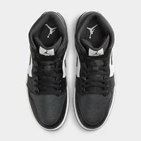 Jordan 1 Mid Black / Off Noir - Summit White