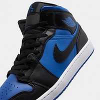Jordan 1 Mid Black / Royal Blue