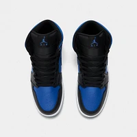 Jordan 1 Mid Black / Royal Blue