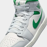 Jordan 1 Mid Summit White / Pine Green - Pure Platinum