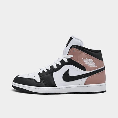 Jordan 1 Mid White / Black - Rust Pink