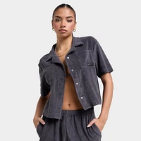 DAILYSZN Women's Evry Toweling Shirt / Navy