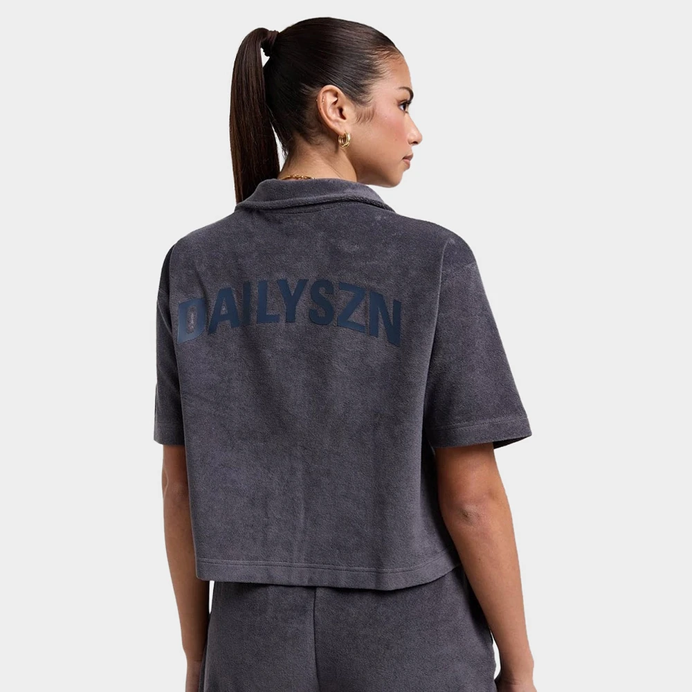 DAILYSZN Women's Evry Toweling Shirt / Navy