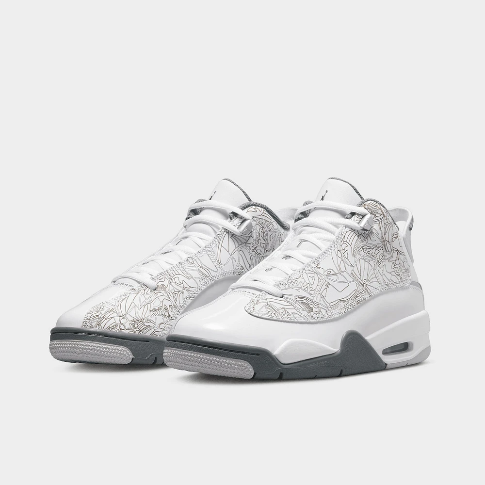 Jordan Dub Zero GS White / Black - Fire Red