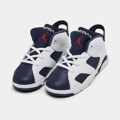 Jordan 6 Retro TD White / Varsity Red - Midnight Navy