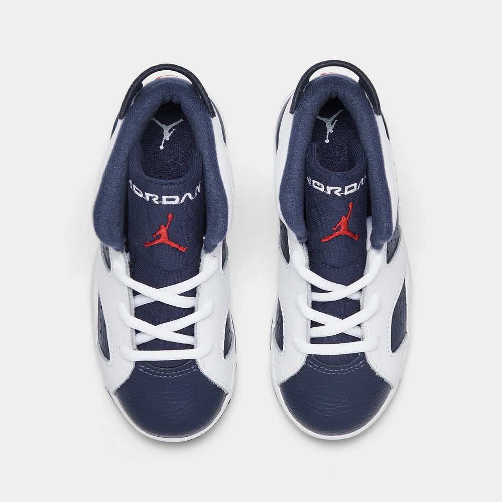 Jordan 6 Retro TD White / Varsity Red - Midnight Navy