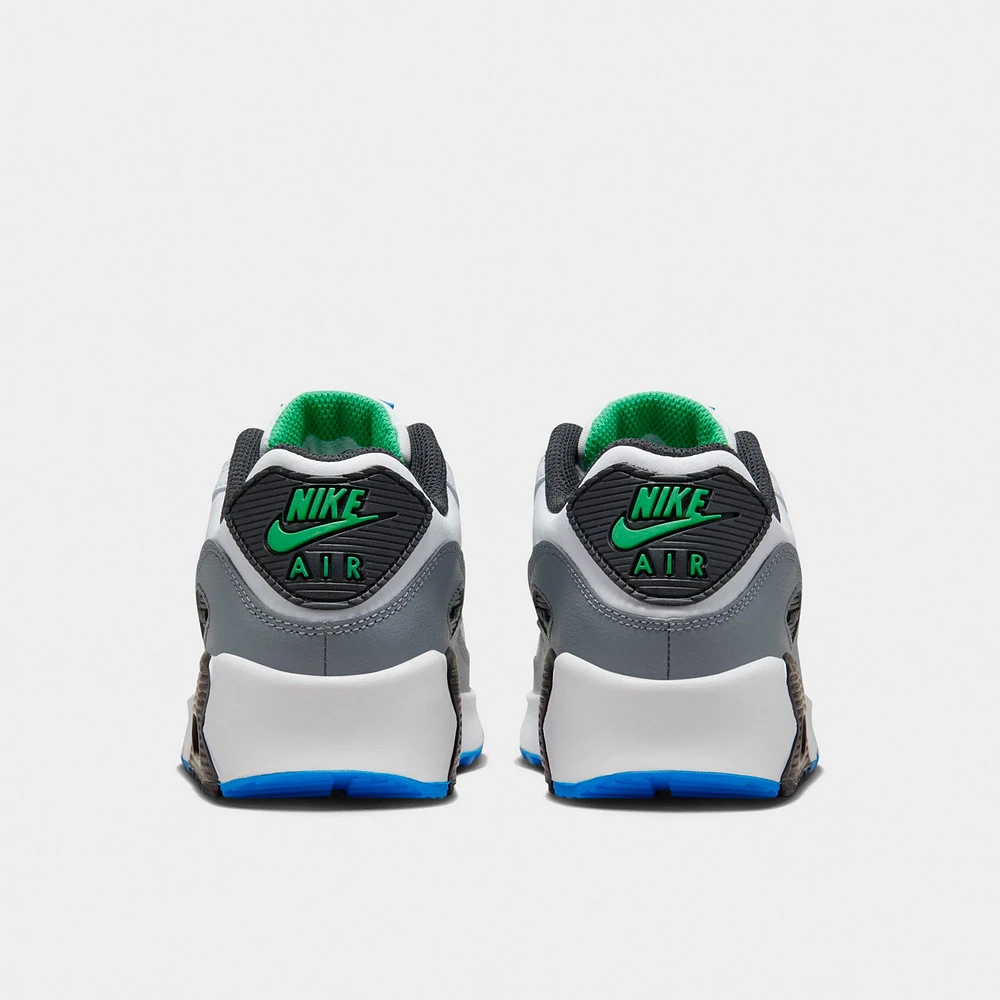 Nike Air Max 90 Leather GS White / Stadium Green - Pure Platinum