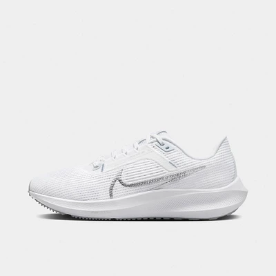 Nike Women's Pegasus 40 White / Metallic Silver - Pure Platinum